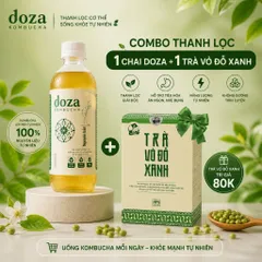 Combo Trà Doza và trà vỏ đỗ xanh bổ sung lợi khuẩn tốt cho hệ tiêu hóa,giảm mỡ tự nhiên, hạ đường huyết, không đường