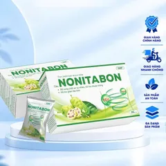 Cốm Nonitabon TPBVSK hộp 20 gói x 4g nhuận tràng, giảm táo bón