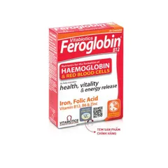 Feroglobin Capsule H/30v VITABIOTICS Viên bổ máu người lớn và bầu (VEpharma)