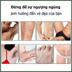 Kem Tẩy Lông Vĩnh Viễn Cho Nam Giới,Kem tẩy lông râu,tay,chân,triệt lông an toàn vĩnh viễn không gây kích ứng 60g