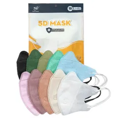 Combo 50 Khẩu trang 5D cao cấp ôm mặt dễ thở