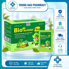 Cốm vi sinh Bio acimin Fiber bổ sung chất xơ tự nhiên cải thiện tình trạng táo bón hộp 30 gói