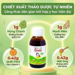 Siro hỗ trợ giảm ho tiêu đờm Ích Nhi Nam Dược (chai 90ml)