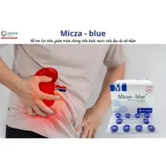 Viên tiểu xanh Micza Blue hộp 100 viên - Giúp lợi tiểu, giảm nguy cơ sỏi tiết niệu, sỏi mật
