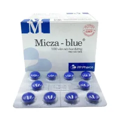 Viên tiểu xanh Micza Blue hộp 100 viên - Giúp lợi tiểu, giảm nguy cơ sỏi tiết niệu, sỏi mật