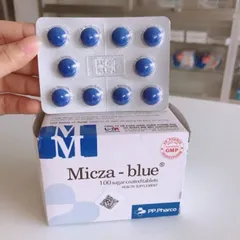 Viên tiểu xanh Micza Blue hộp 100 viên - Giúp lợi tiểu, giảm nguy cơ sỏi tiết niệu, sỏi mật
