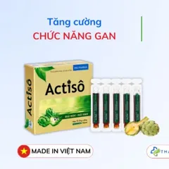 Dung dịch uống Actiso DHG Pharma Giải độc mát gan hộp 10 ống x 10ml