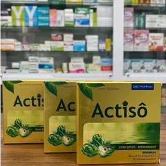 Dung dịch uống Actiso DHG Pharma Giải độc mát gan hộp 10 ống x 10ml