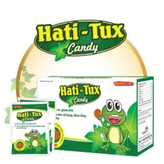 Kẹo Ngậm Hati - Tux Con Ếch Xanh - Hỗ trợ giảm ho, giảm đờm, đau rát cổ họng, khản tiếng (Gói 10 viên)