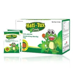 Kẹo Ngậm Hati - Tux Con Ếch Xanh - Hỗ trợ giảm ho, giảm đờm, đau rát cổ họng, khản tiếng (Gói 10 viên)