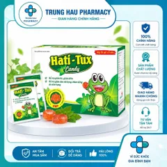 Kẹo Ngậm Hati - Tux Con Ếch Xanh - Hỗ trợ giảm ho, giảm đờm, đau rát cổ họng, khản tiếng (Gói 10 viên)