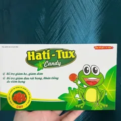 Kẹo Ngậm Hati - Tux Con Ếch Xanh - Hỗ trợ giảm ho, giảm đờm, đau rát cổ họng, khản tiếng (Gói 10 viên)
