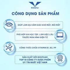 Dung Dịch Nhỏ mắt Eyetamin New Bidiphar 10ML – Hỗ Trợ Giảm Khô Mắt, Mỏi Mắt