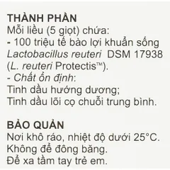 Men vi sinh Biogaia Protectics Baby Drops bổ sung lợi khuẩn lọ 5ml