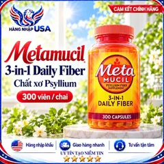 Viên bổ sung chất xơ 300 viên MetaMucil Fiber Supplement chính hãng Mỹ