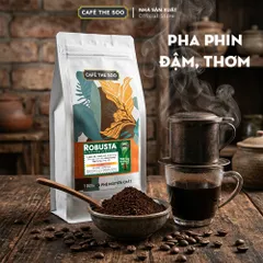 Thùng 3KG Cà phê Robusta nguyên chất rang mộc đậm đà Café The Soo