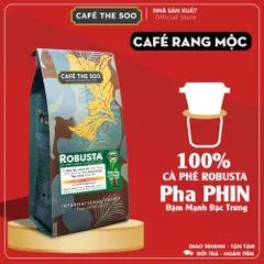 Cà phê Robusta nguyên chất rang mộc Pha Phin 200g(pha phin)Café THE SO