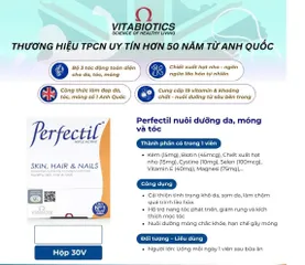 Viên uống Perfectil H/30V VITABIOTICS Nuôi dưỡng và làm đẹp da, móng, tóc