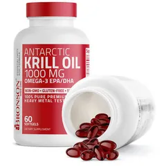 Dầu Nhuyễn Thể Bronson Antarctic Krill Oil Omega-3 EPA/DHA 1000 mg 