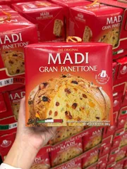 BÁNH MÌ TRÁI CÂY TRUYỀN THỐNG Ý MADI GRAN PANETTONE MỸ HỘP 1KG
