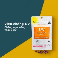 Viên uống chống nắng UV trắng da Fine Japan 30 viên/gói