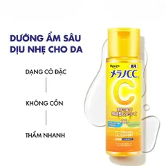 Nước hoa hồng Vitamin C Melano CC dưỡng trắng, mờ thâm nám Nhật Bản 170ml