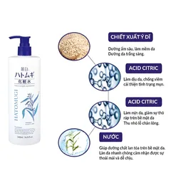 Nước Hoa Hồng Hatomugi Ý Dĩ Naturie Skin Conditioner Lotion Nhật Bản 500ml 897749