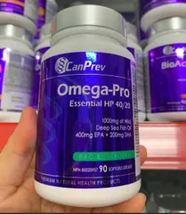 CanPrev Omega-Pro Essential HP 40/20 Dưỡng chất Omega-3 tinh khiết cho não bộ và tim mạch khỏe mạnh