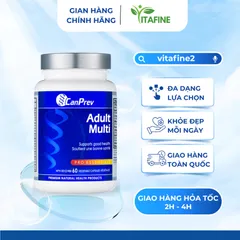 CanPrev Adult Multi – Đa Vitamin Và Khoáng Chất Không Chứa Sắt, Hỗ Trợ Sức Khỏe Toàn Diện