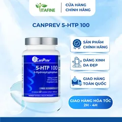 Viên uống CanPrev 5-HTP 100 – Cải thiện giấc ngủ, giảm stress, cân bằng tâm trạng