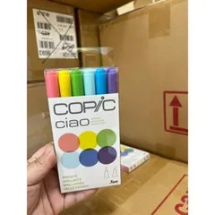 Bút tô màu Copic Ciao Marker Pastel set 6 màu, Bút tô màu cao cấp Nhật Bản