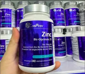 Viên kẽm Zinc Canprev tăng cường, hỗ trợ miễn dịch CanPrev Zinc Bis-Glycinate 240 viên