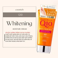 Kem dưỡng da tay Kose Hand Cream Q10 Nhật Bản giúp cấp ẩm cho tay nhiều loại - Tuýp 80g