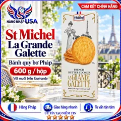 BÁNH QUY BƠ MUỐI BIỂN PHÁP ST MICHEL LA GRANDE GALETTE HỘP 600G