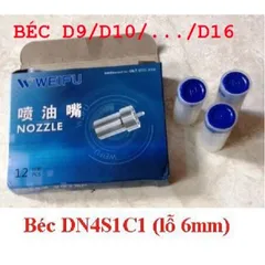 Béc kim phun dầu máy Trung Quốc D6, D8, D10 DN4S1A DN4S1B béc 5 li, 6 li
