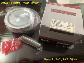 Piston xéc măng (bạc mỏng ) máy xăng 90mm GX420 190F 88mm GX390 188F