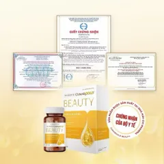 Viên uống đẹp da Curma gold beauty hộp 30 viên chống Ôxi hóa hạn chế lão hóa , giảm khô da, nhăn da sạm da