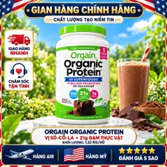 BỘT PROTEIN THỰC VẬT HỮU CƠ ORGAIN ORGANIC PROTEIN SUPERFOODS MỸ HỘP 1.22KG