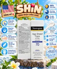 Kem chống nắng chống lão hóa Neutrogena Age Shield Face SPF 70 của Mỹ