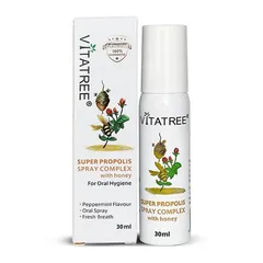 Xịt Keo Ong Vitatree 30ml - Giúp Tăng Cường Miễn Dịch, Giảm Ho và Viêm Họng, Dạng Phun Sương Mát Lành, Cho Trẻ Từ 2 Tuổi Trở Lên