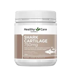 Thực Phẩm Chức Năng Healthy Care Shark Cartilage 750mg - Hỗ Trợ Sức Khỏe Xương Khớp, Giảm Viêm, Tăng Cường Khả Năng Vận Động