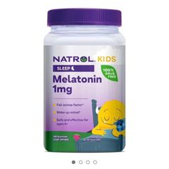 Kẹo Dẻo Ngủ Ngon Natrol Kids Gummies 1mg - Hỗ Trợ Giấc Ngủ Cho Trẻ Em 180 Viên Hương Vị Berry, 100% Thuần Chay