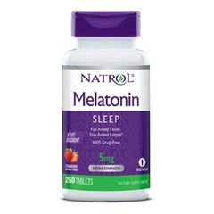 Viên ngậm Natrol Sleep 5mg - Thực phẩm bảo vệ sức khỏe hỗ trợ giấc ngủ - Hộp 250 viên Mỹ
