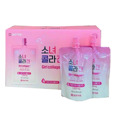 Nước Uống Girl Collagen Dạng Túi 100ml - Hỗ Trợ Làm Đẹp Da Từ Bên Trong, Giúp Da Tươi Sáng, Mịn Màng, Dễ Uống Hương Vị Táo