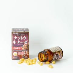 Viên uống Orihiro Nattokinase 2000FU - Hỗ trợ sức khỏe tim mạch, giảm nguy cơ huyết khối, 60 viên nhập khẩu từ Nhật Bản