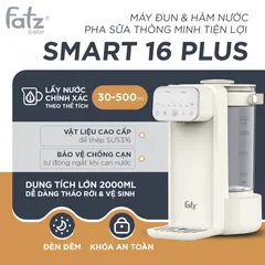 Máy Đun Hâm Nước Pha Sữa Fatzbaby Smart 16 Plus FB3870HB - Dung Tích 2L, Điều Chỉnh Nhiệt Độ Chính Xác, Tiện Lợi Cho Mẹ Bỉm