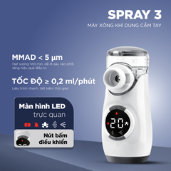 Máy xông khí dung cầm tay Fatzbaby Spray 3 MY-135B - Hỗ trợ hô hấp, Siêu mịn, Tiện lợi cho trẻ em và người lớn