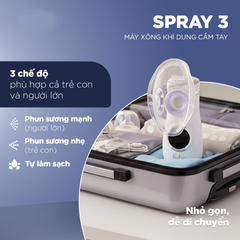 Máy xông khí dung cầm tay Fatzbaby Spray 3 MY-135B - Hỗ trợ hô hấp, Siêu mịn, Tiện lợi cho trẻ em và người lớn