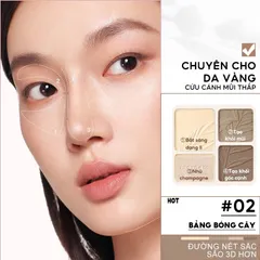 Phấn Bắt Sáng Tạo Khối 4 Ô Judydoll Highlight & Contour - Phấn Trang Điểm Chất Lượng, Hiệu Ứng Lung Linh, Tôn Da Á Đông
