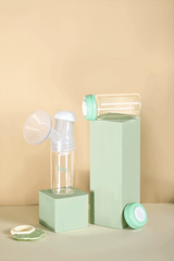 Bộ 2 Bình Trữ Sữa Thủy Tinh Fatzbaby Store 3 - Dung Tích 180ml Chống Rò Rỉ, Dễ Vệ Sinh - Giải Pháp Trữ Sữa Hiện Đại Cho Bé